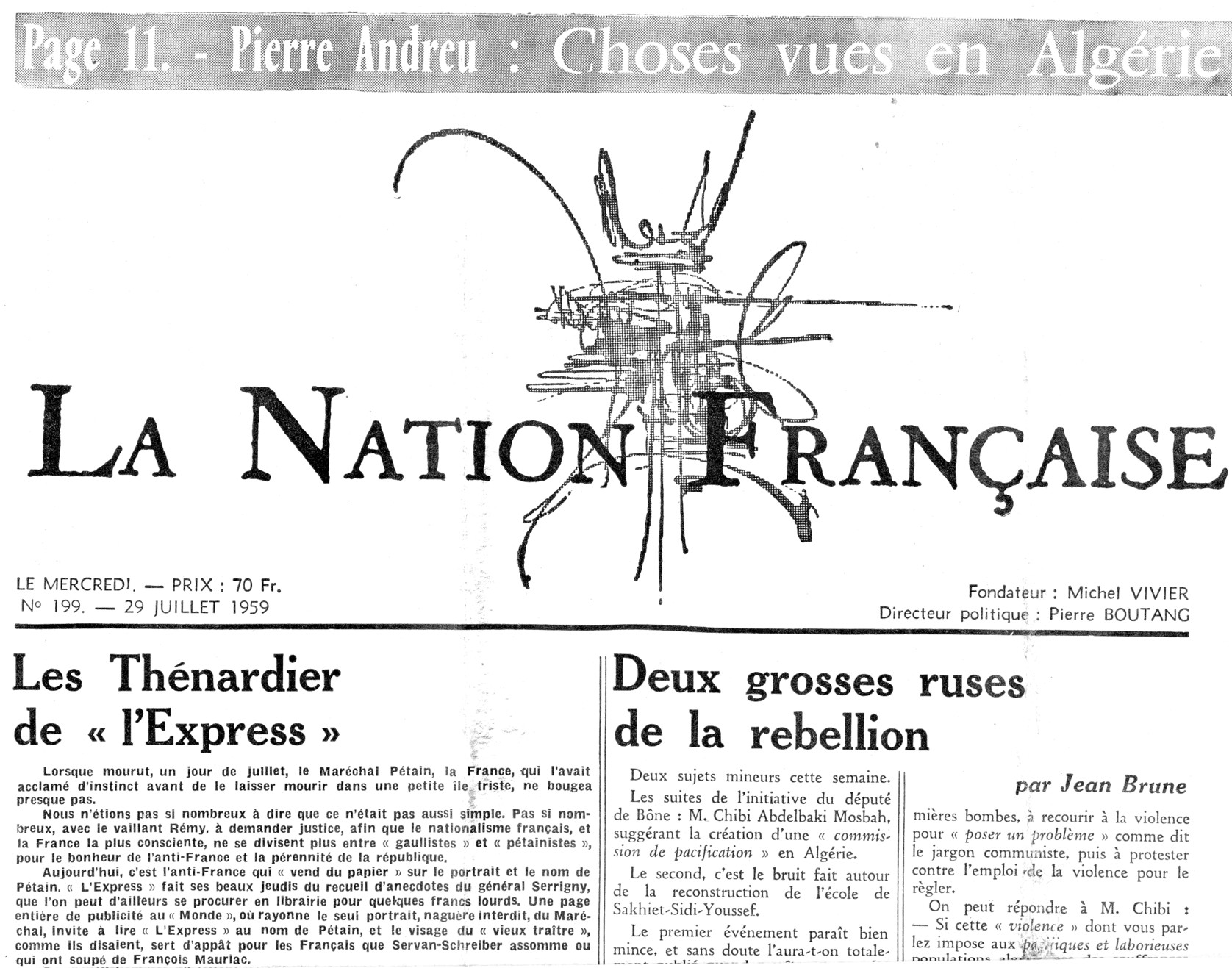 La "Nation française" : un hebdomadaire monarchiste - site dédié à Philippe  Ariès
