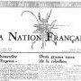 "Une" de la Nation française